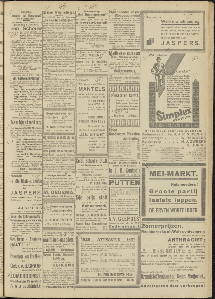 Bekijk detail van "Dedemsvaartsche Courant 20/5/1931 pagina 3 van 6<br xmlns:atlantis="urn:atlantis" />"