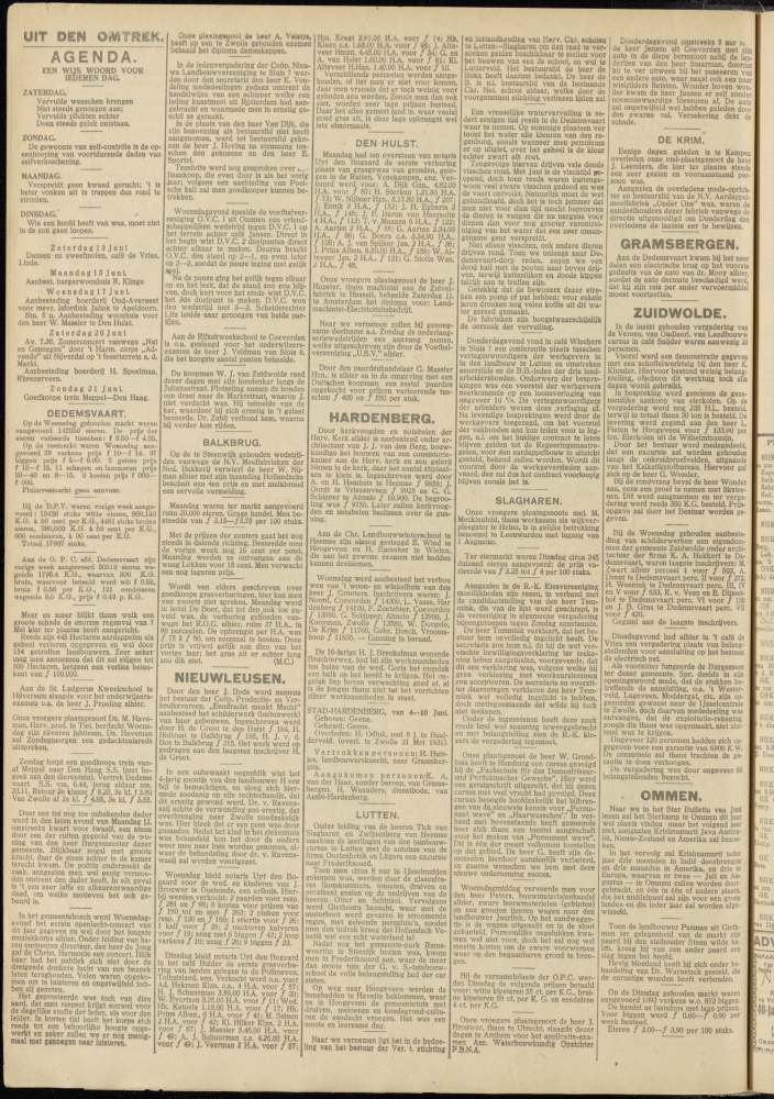 Bekijk detail van "Dedemsvaartsche Courant 13/6/1931 pagina 10 van 12<br xmlns:atlantis="urn:atlantis" />"