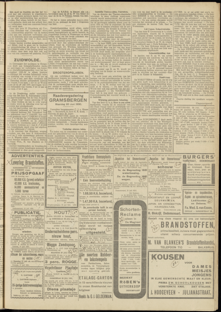 Bekijk detail van "Dedemsvaartsche Courant 22/7/1931 pagina 3 van 6<br xmlns:atlantis="urn:atlantis" />"