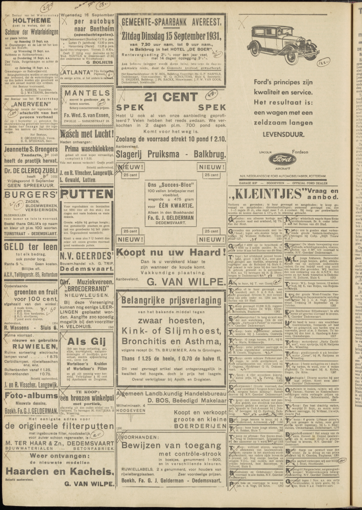 Bekijk detail van "Dedemsvaartsche Courant 9/9/1931 pagina 4 van 6<br xmlns:atlantis="urn:atlantis" />"