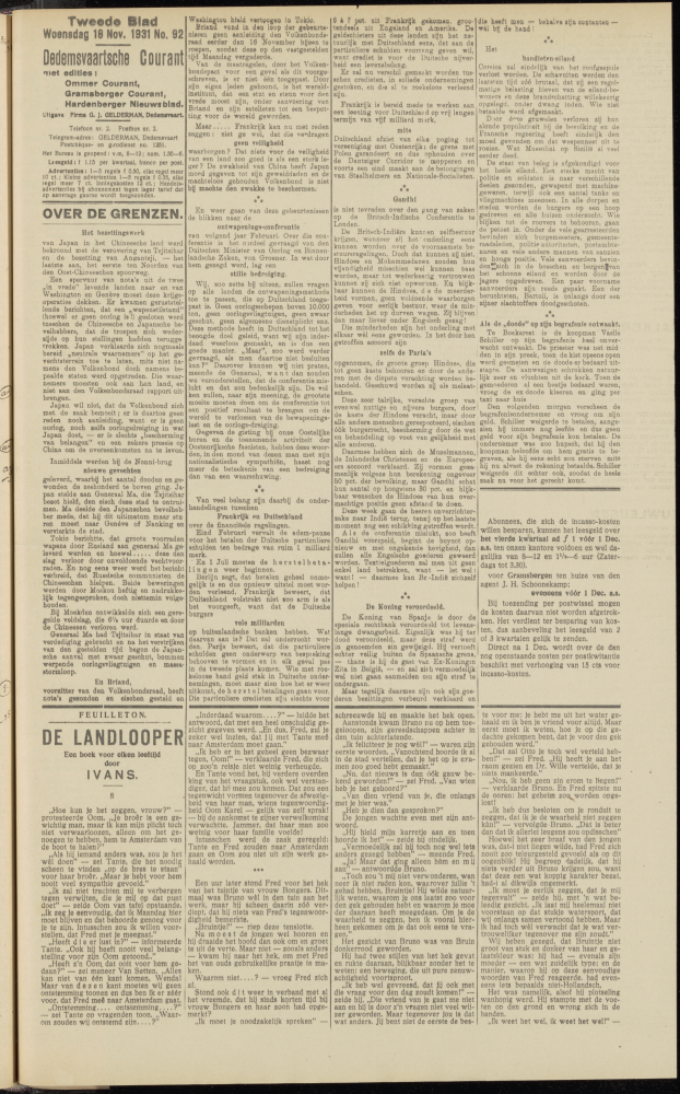 Bekijk detail van "Dedemsvaartsche Courant 18/11/1931 pagina 5 van 6<br xmlns:atlantis="urn:atlantis" />"