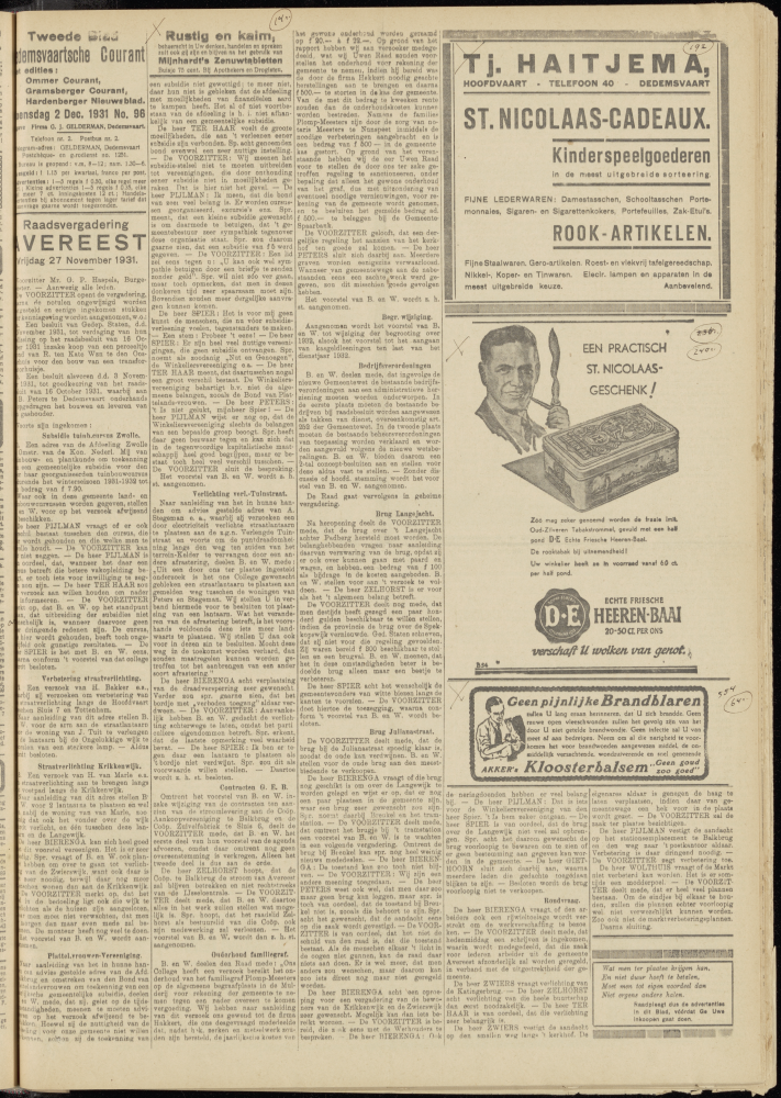 Bekijk detail van "Dedemsvaartsche Courant 2/12/1931 pagina 5 van 8<br xmlns:atlantis="urn:atlantis" />"