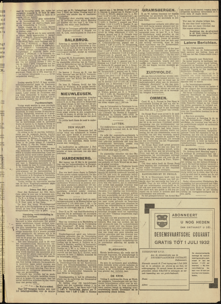 Bekijk detail van "Dedemsvaartsche Courant 1/6/1932 pagina 3 van 6<br xmlns:atlantis="urn:atlantis" />"