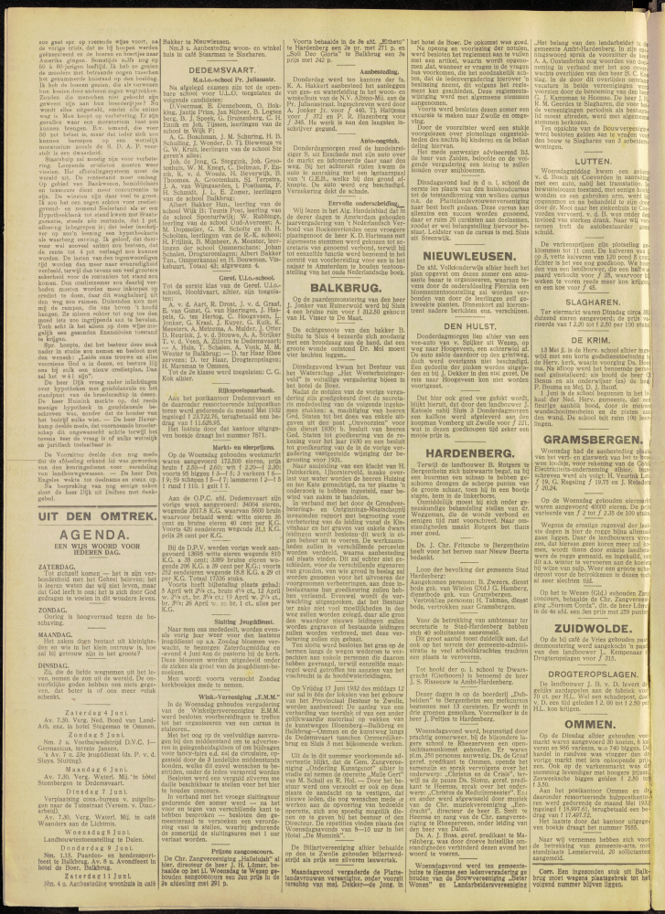 Bekijk detail van "Dedemsvaartsche Courant 4/6/1932 pagina 6 van 10<br xmlns:atlantis="urn:atlantis" />"