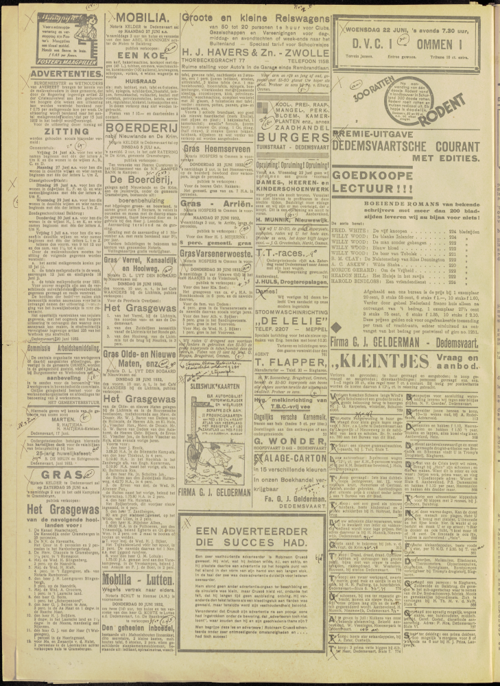 Bekijk detail van "Dedemsvaartsche Courant 22/6/1932 pagina 4 van 4<br xmlns:atlantis="urn:atlantis" />"