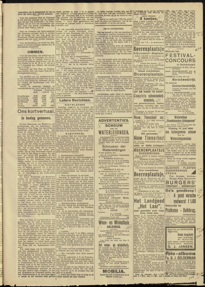 Bekijk detail van "Dedemsvaartsche Courant 13/7/1932 pagina 3 van 6<br xmlns:atlantis="urn:atlantis" />"
