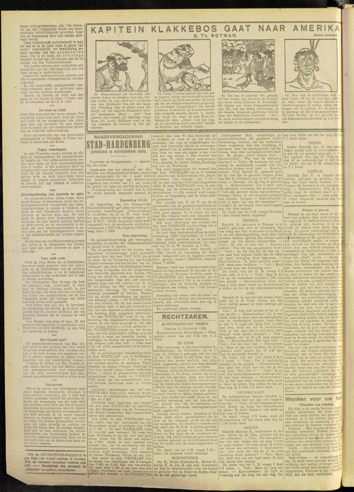 Bekijk detail van "Dedemsvaartsche Courant 19/11/1932 pagina 2 van 10<br xmlns:atlantis="urn:atlantis" />"