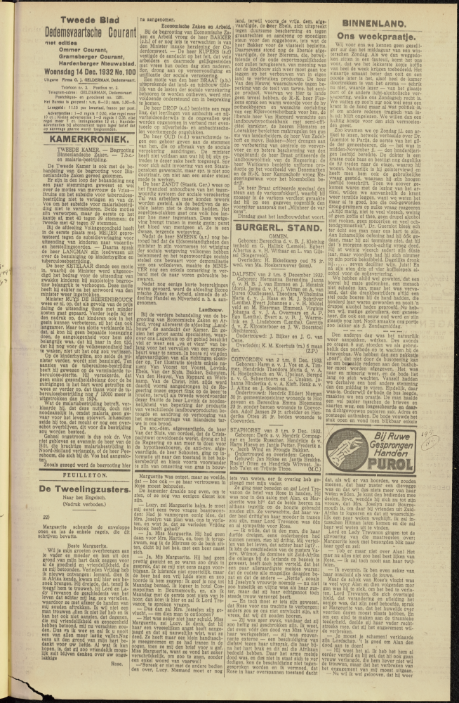 Bekijk detail van "Dedemsvaartsche Courant 14/12/1932 pagina 5 van 6<br xmlns:atlantis="urn:atlantis" />"