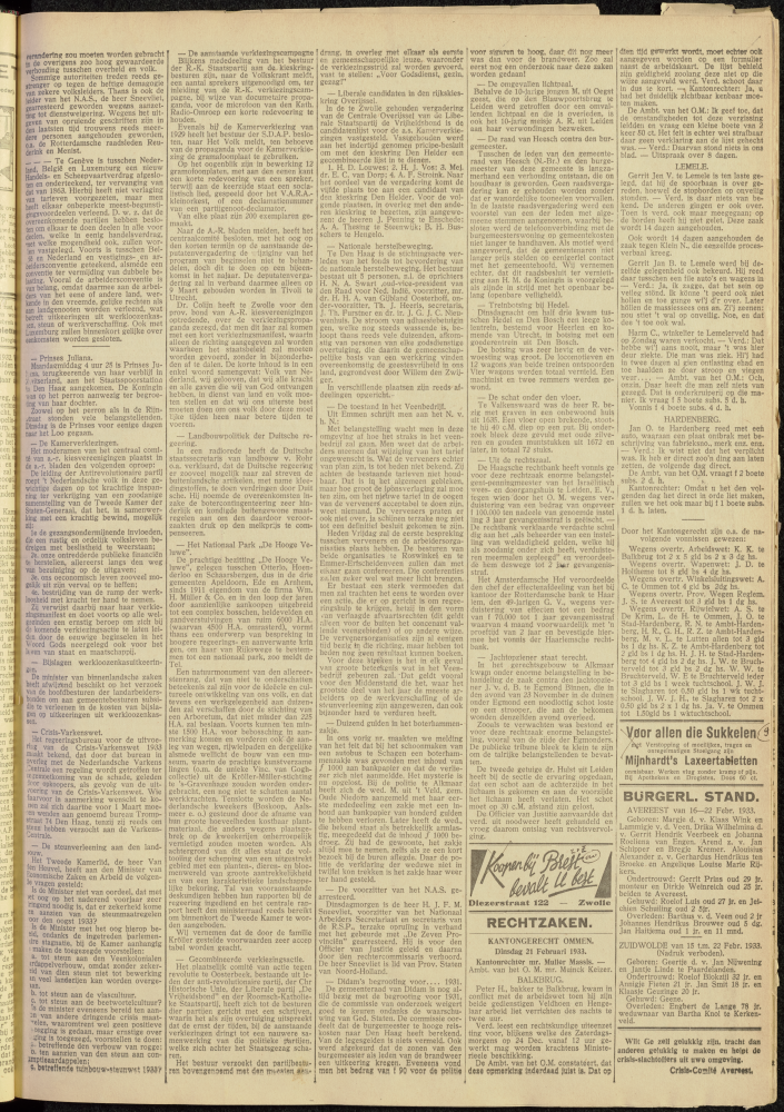 Bekijk detail van "Dedemsvaartsche Courant 25/2/1933 pagina 3 van 8<br xmlns:atlantis="urn:atlantis" />"