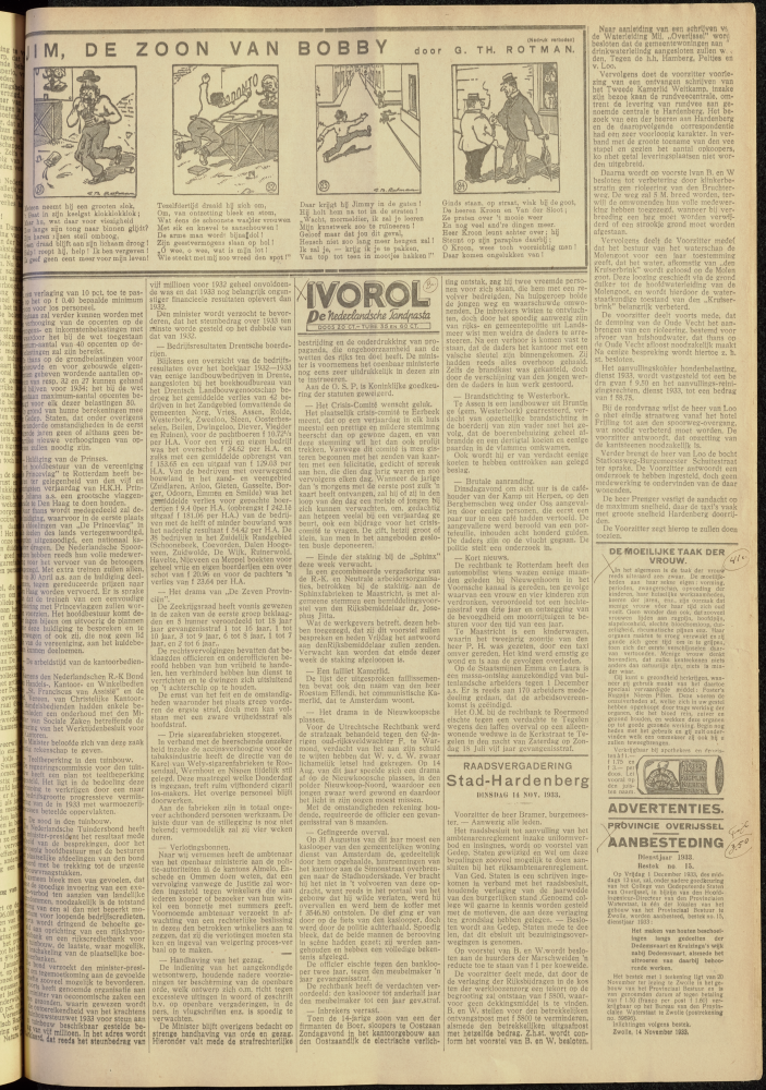 Bekijk detail van "Dedemsvaartsche Courant 18/11/1933 pagina 3 van 8<br xmlns:atlantis="urn:atlantis" />"