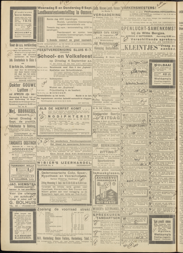 Bekijk detail van "Dedemsvaartsche Courant 1/9/1934 pagina 8 van 12<br xmlns:atlantis="urn:atlantis" />"