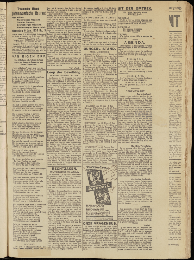 Bekijk detail van "Dedemsvaartsche Courant 9/1/1935 pagina 5 van 8<br xmlns:atlantis="urn:atlantis" />"