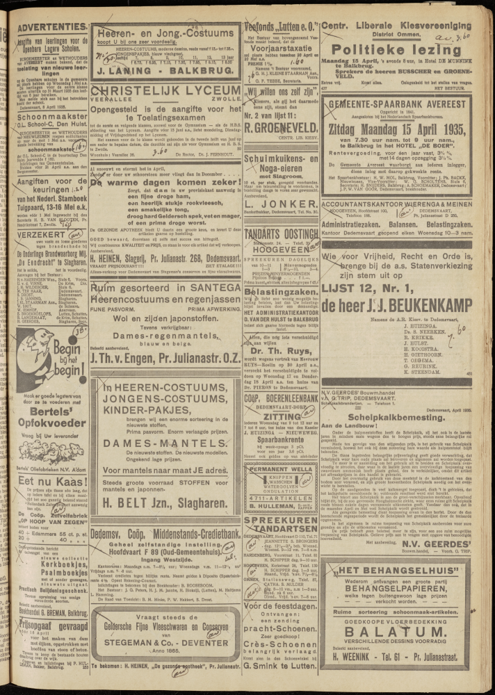 Bekijk detail van "Dedemsvaartsche Courant 13/4/1935 pagina 11 van 12<br xmlns:atlantis="urn:atlantis" />"