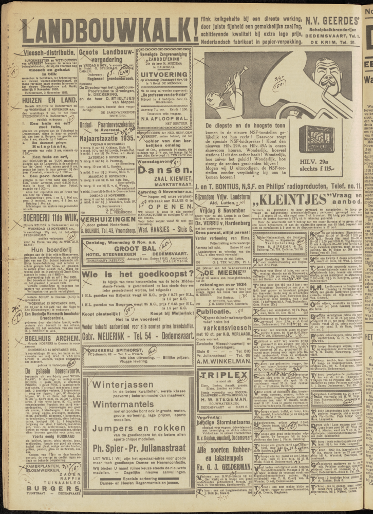 Bekijk detail van "Dedemsvaartsche Courant 6/11/1935 pagina 8 van 8<br xmlns:atlantis="urn:atlantis" />"