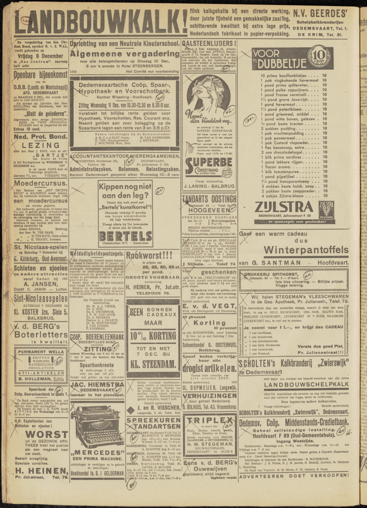Bekijk detail van "Dedemsvaartsche Courant 7/12/1935 pagina 4 van 10<br xmlns:atlantis="urn:atlantis" />"