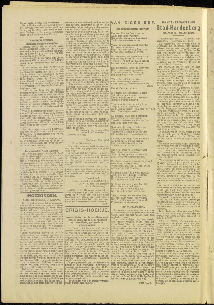 Bekijk detail van "Dedemsvaartsche Courant 1/2/1936 pagina 10 van 16<br xmlns:atlantis="urn:atlantis" />"