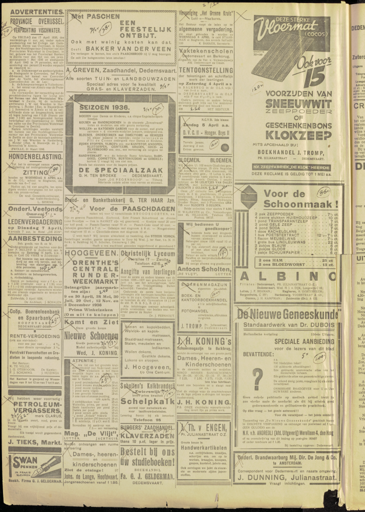 Bekijk detail van "Dedemsvaartsche Courant 4/4/1936 pagina 8 van 12<br xmlns:atlantis="urn:atlantis" />"