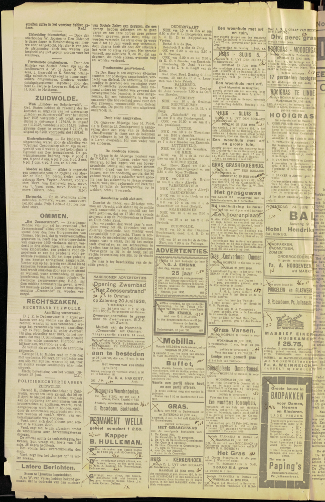 Bekijk detail van "Dedemsvaartsche Courant 20/6/1936 pagina 14 van 14<br xmlns:atlantis="urn:atlantis" />"