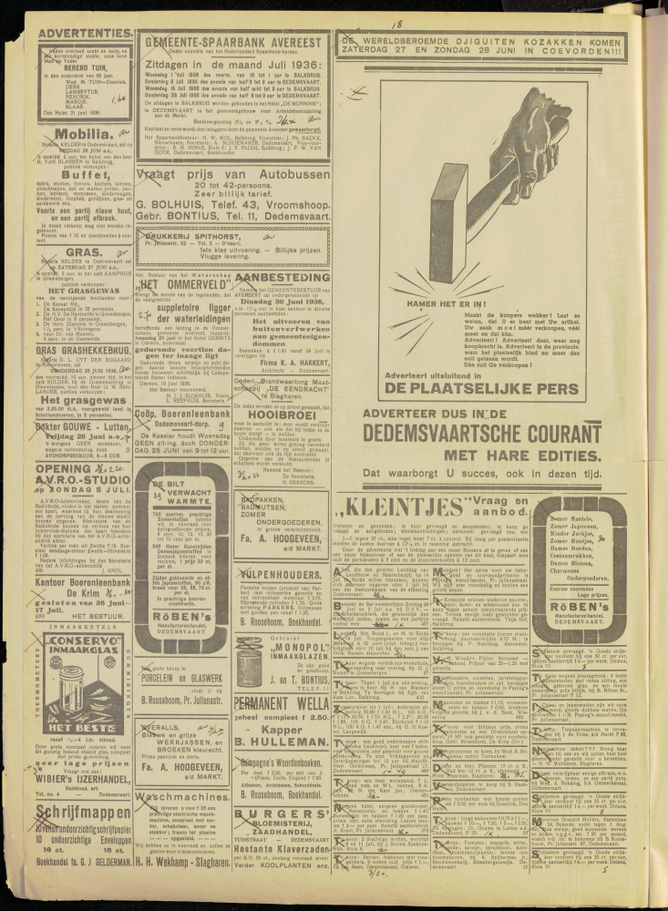 Bekijk detail van "Dedemsvaartsche Courant 24/6/1936 pagina 4 van 8<br xmlns:atlantis="urn:atlantis" />"