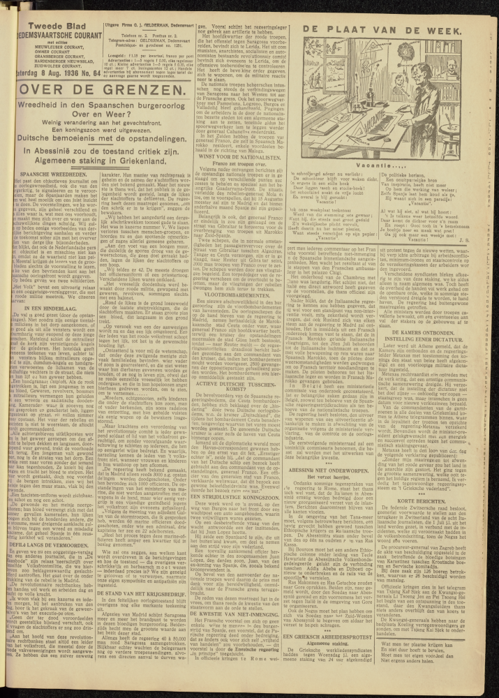 Bekijk detail van "Dedemsvaartsche Courant 8/8/1936 pagina 5 van 12<br xmlns:atlantis="urn:atlantis" />"