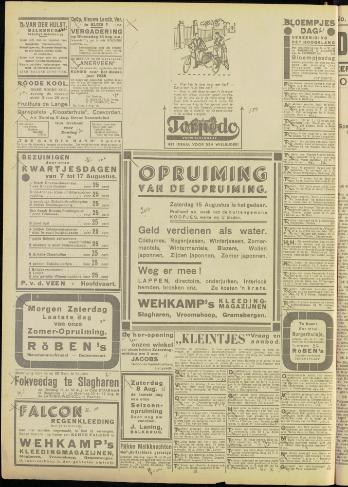 Bekijk detail van "Dedemsvaartsche Courant 8/8/1936 pagina 12 van 12<br xmlns:atlantis="urn:atlantis" />"