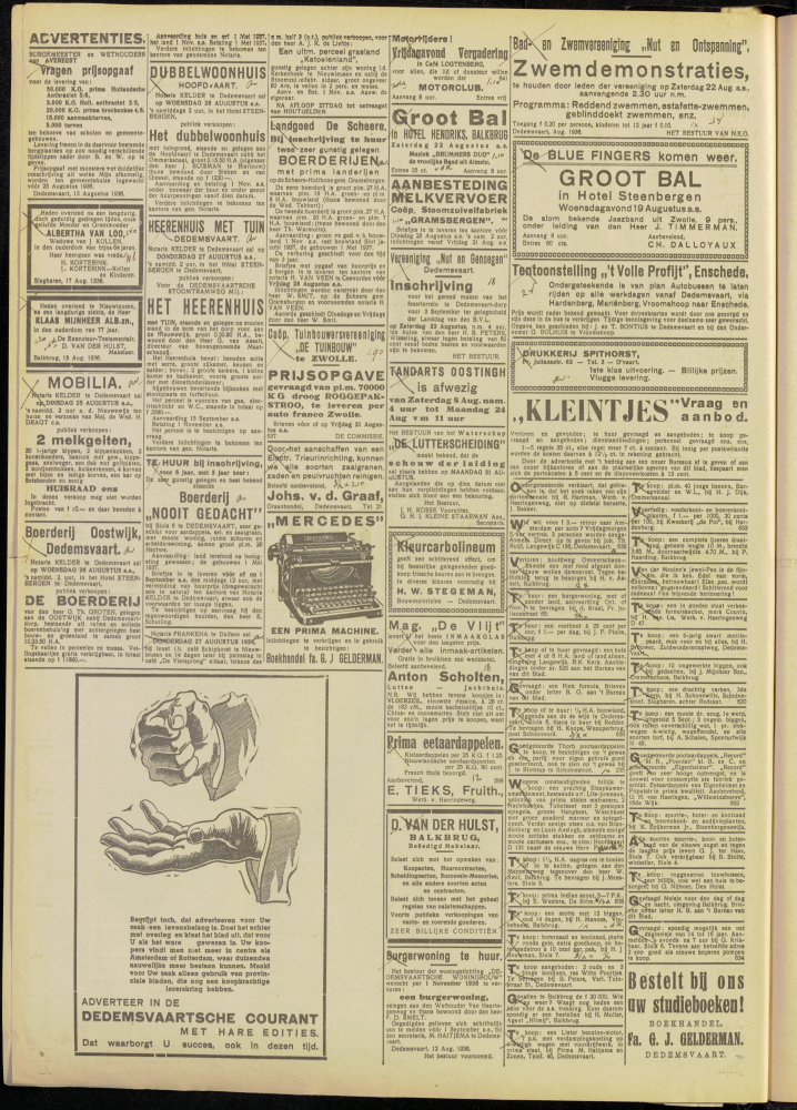 Bekijk detail van "Dedemsvaartsche Courant 19/8/1936 pagina 4 van 8<br xmlns:atlantis="urn:atlantis" />"