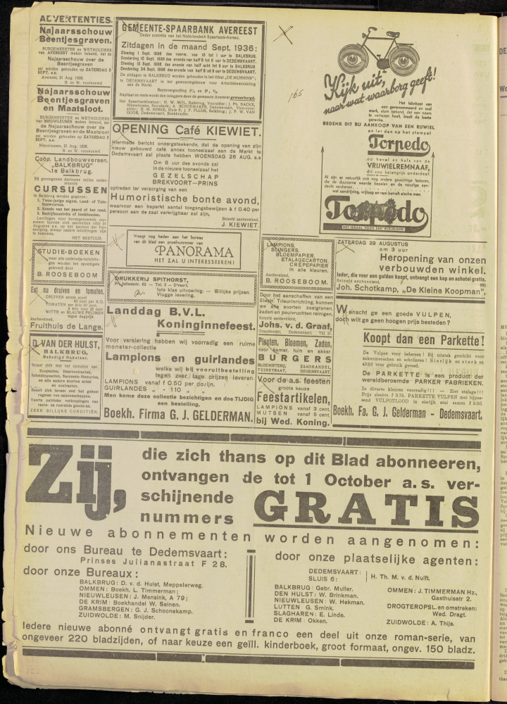 Bekijk detail van "Dedemsvaartsche Courant 26/8/1936 pagina 4 van 8<br xmlns:atlantis="urn:atlantis" />"