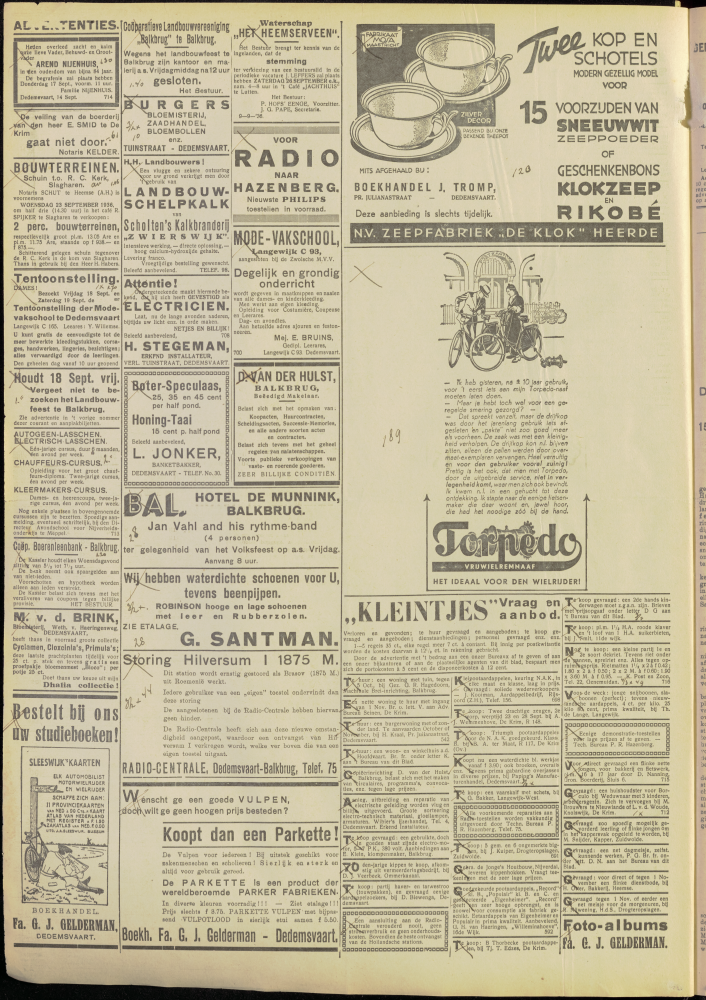 Bekijk detail van "Dedemsvaartsche Courant 16/9/1936 pagina 8 van 10<br xmlns:atlantis="urn:atlantis" />"