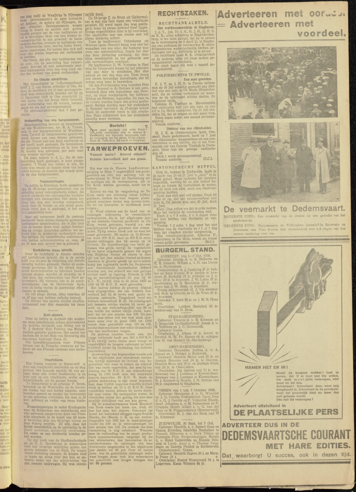 Bekijk detail van "Dedemsvaartsche Courant 10/10/1936 pagina 9 van 14<br xmlns:atlantis="urn:atlantis" />"