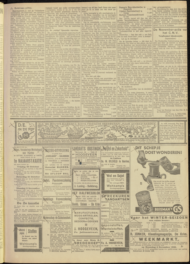 Bekijk detail van "Dedemsvaartsche Courant 31/10/1936 pagina 3 van 12<br xmlns:atlantis="urn:atlantis" />"