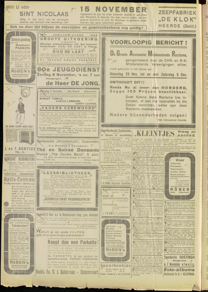 Bekijk detail van "Dedemsvaartsche Courant 7/11/1936 pagina 10 van 14<br xmlns:atlantis="urn:atlantis" />"
