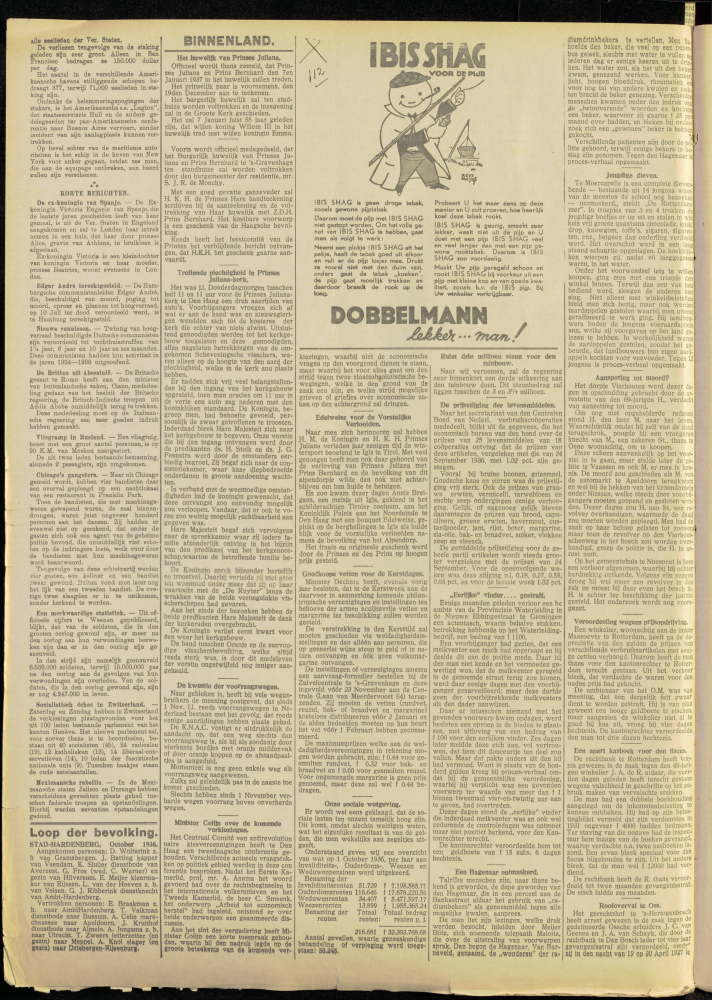Bekijk detail van "Dedemsvaartsche Courant 11/11/1936 pagina 2 van 8<br xmlns:atlantis="urn:atlantis" />"