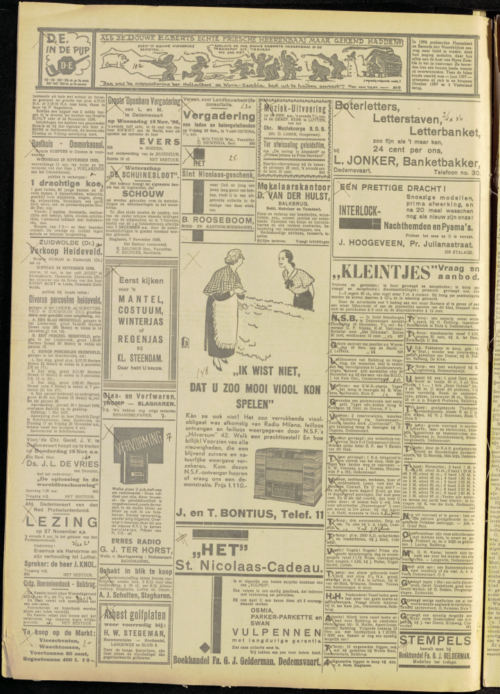 Bekijk detail van "Dedemsvaartsche Courant 18/11/1936 pagina 8 van 8<br xmlns:atlantis="urn:atlantis" />"
