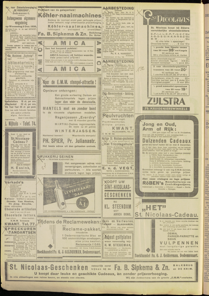 Bekijk detail van "Dedemsvaartsche Courant 28/11/1936 pagina 4 van 16<br xmlns:atlantis="urn:atlantis" />"