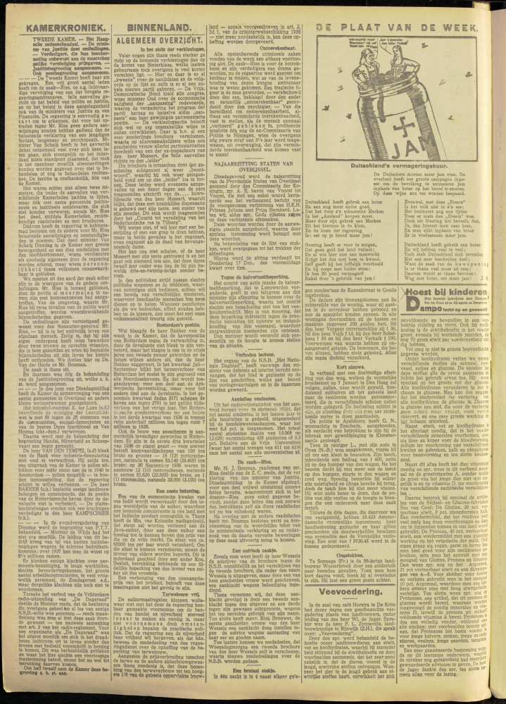 Bekijk detail van "Dedemsvaartsche Courant 28/11/1936 pagina 10 van 16<br xmlns:atlantis="urn:atlantis" />"
