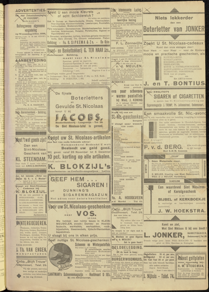 Bekijk detail van "Dedemsvaartsche Courant 2/12/1936 pagina 3 van 8<br xmlns:atlantis="urn:atlantis" />"