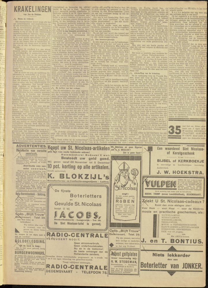 Bekijk detail van "Dedemsvaartsche Courant 5/12/1936 pagina 3 van 16<br xmlns:atlantis="urn:atlantis" />"