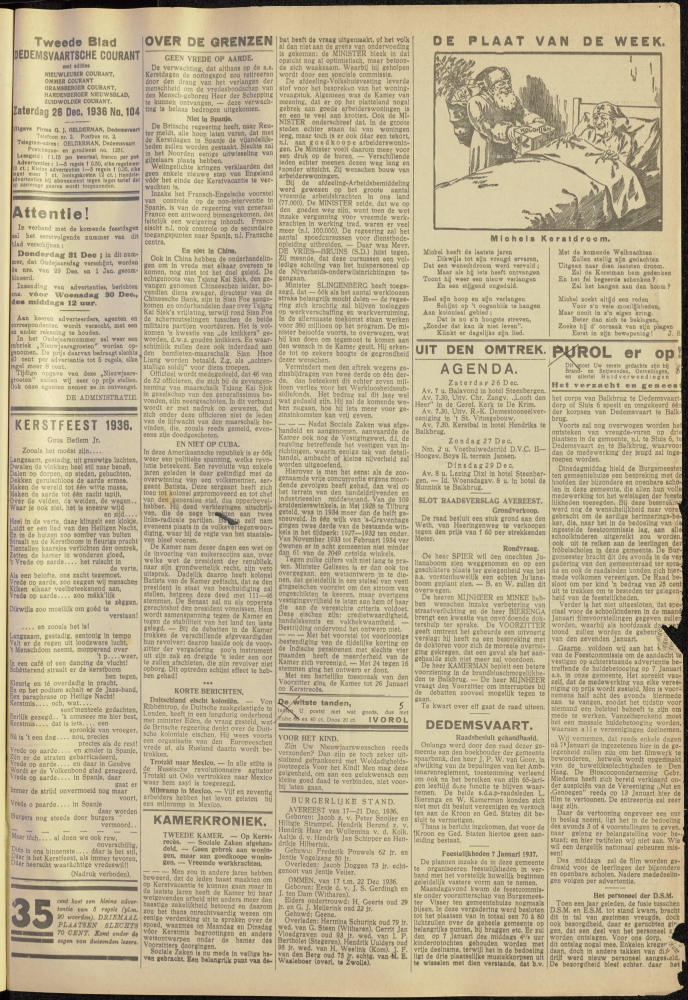 Bekijk detail van "Dedemsvaartsche Courant 26/12/1936 pagina 5 van 8<br xmlns:atlantis="urn:atlantis" />"