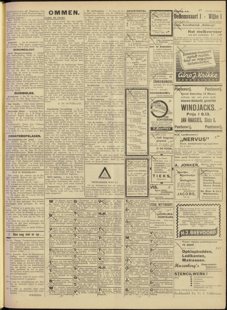 Bekijk detail van "Dedemsvaartsche Courant 12/3/1948 pagina 3 van 4<br xmlns:atlantis="urn:atlantis" />"