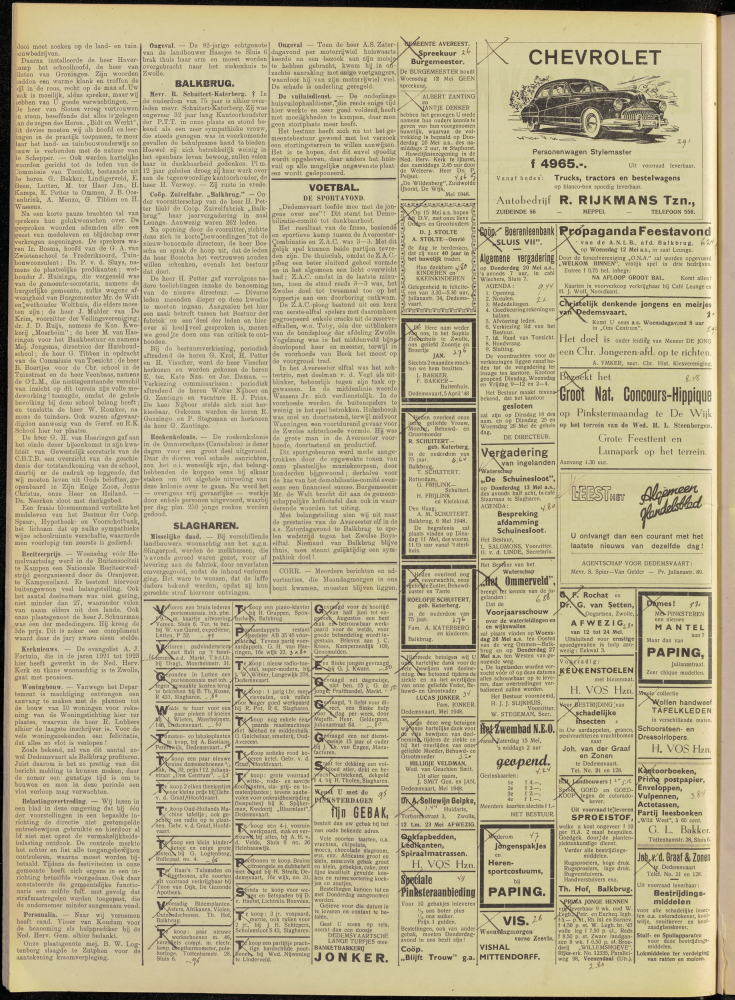 Bekijk detail van "Dedemsvaartsche Courant 11/5/1948 pagina 2 van 2<br xmlns:atlantis="urn:atlantis" />"