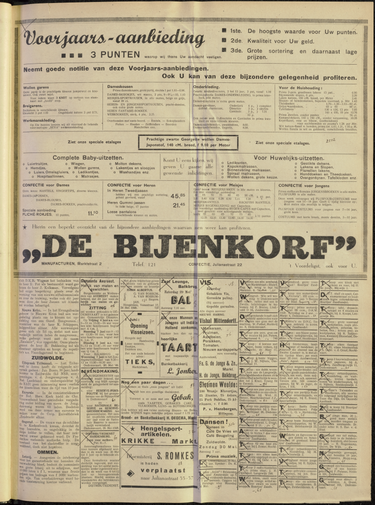 Bekijk detail van "Dedemsvaartsche Courant 28/5/1948 pagina 3 van 4<br xmlns:atlantis="urn:atlantis" />"