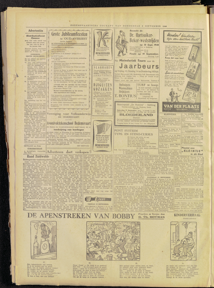 Bekijk detail van "Dedemsvaartsche Courant 9/9/1948 pagina 4 van 4<br xmlns:atlantis="urn:atlantis" />"