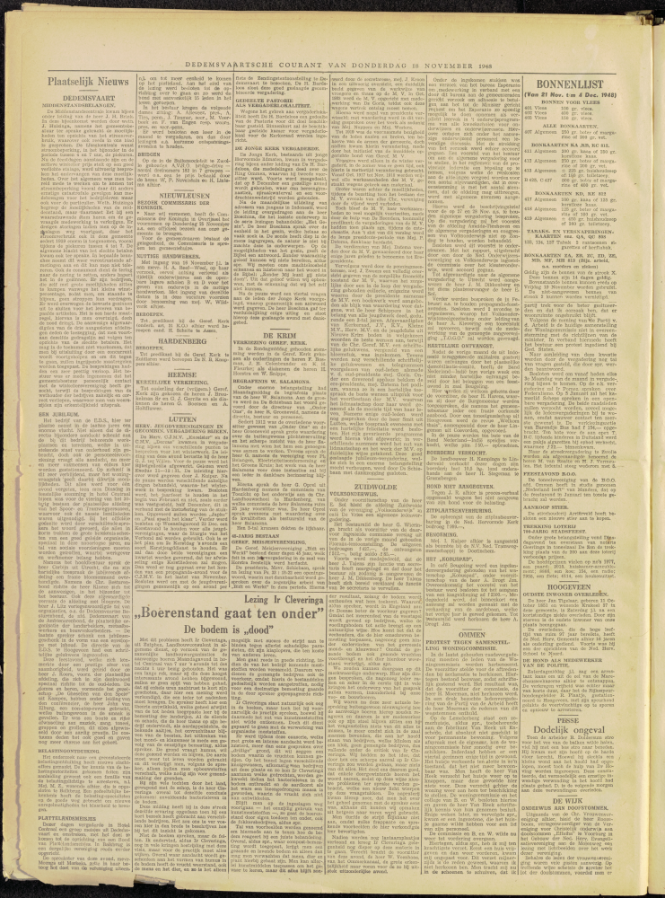 Bekijk detail van "Dedemsvaartsche Courant 18/11/1948 pagina 2 van 4<br xmlns:atlantis="urn:atlantis" />"