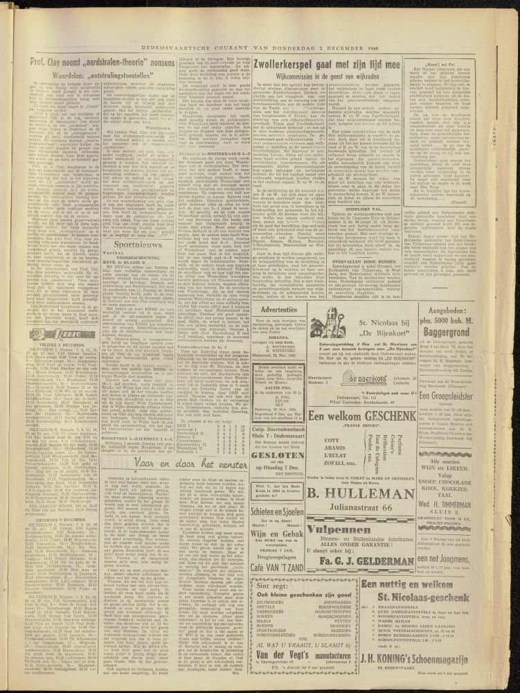 Bekijk detail van "Dedemsvaartsche Courant 2/12/1948 pagina 5 van 6<br xmlns:atlantis="urn:atlantis" />"