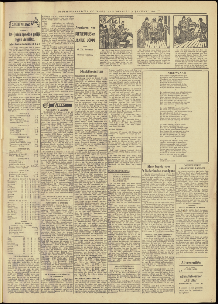 Bekijk detail van "Dedemsvaartsche Courant 4/1/1949 pagina 3 van 4<br xmlns:atlantis="urn:atlantis" />"