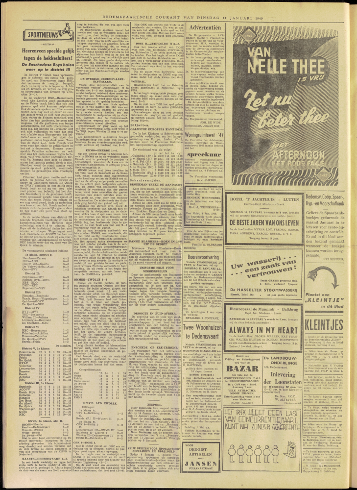 Bekijk detail van "Dedemsvaartsche Courant 11/1/1949 pagina 4 van 4<br xmlns:atlantis="urn:atlantis" />"