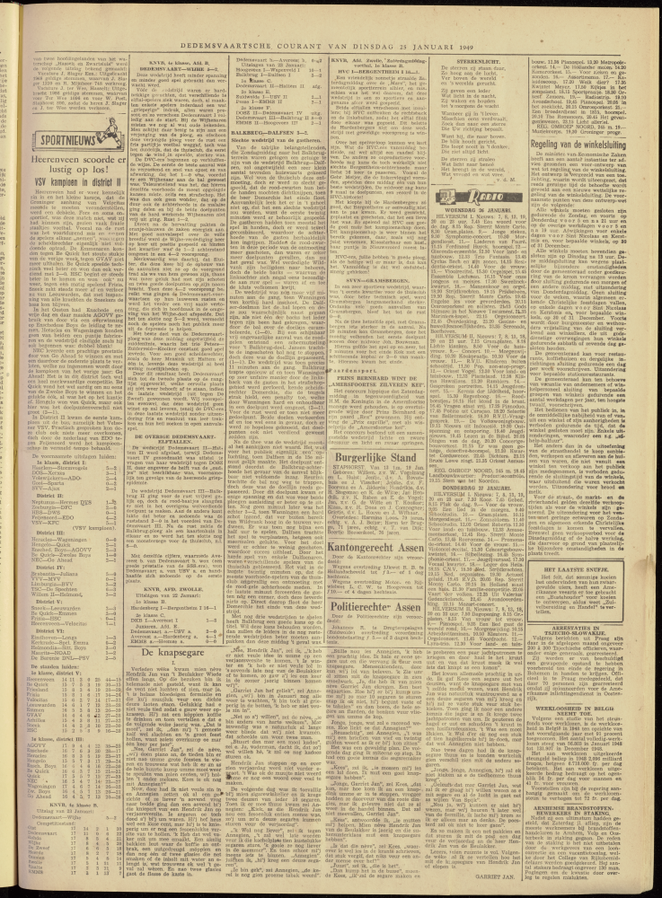 Bekijk detail van "Dedemsvaartsche Courant 25/1/1949 pagina 3 van 4<br xmlns:atlantis="urn:atlantis" />"