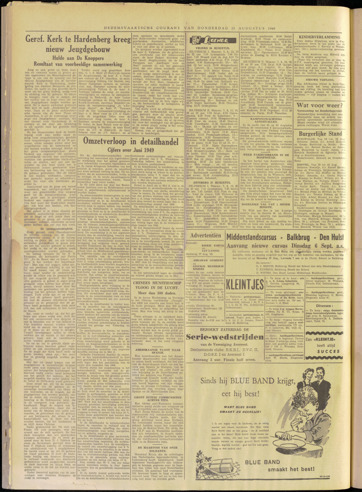 Bekijk detail van "Dedemsvaartsche Courant 25/8/1949 pagina 4 van 4<br xmlns:atlantis="urn:atlantis" />"