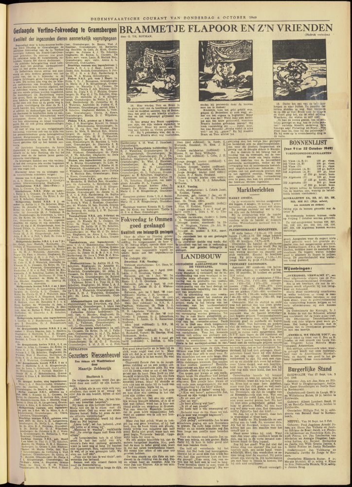 Bekijk detail van "Dedemsvaartsche Courant 6/10/1949 pagina 3 van 4<br xmlns:atlantis="urn:atlantis" />"