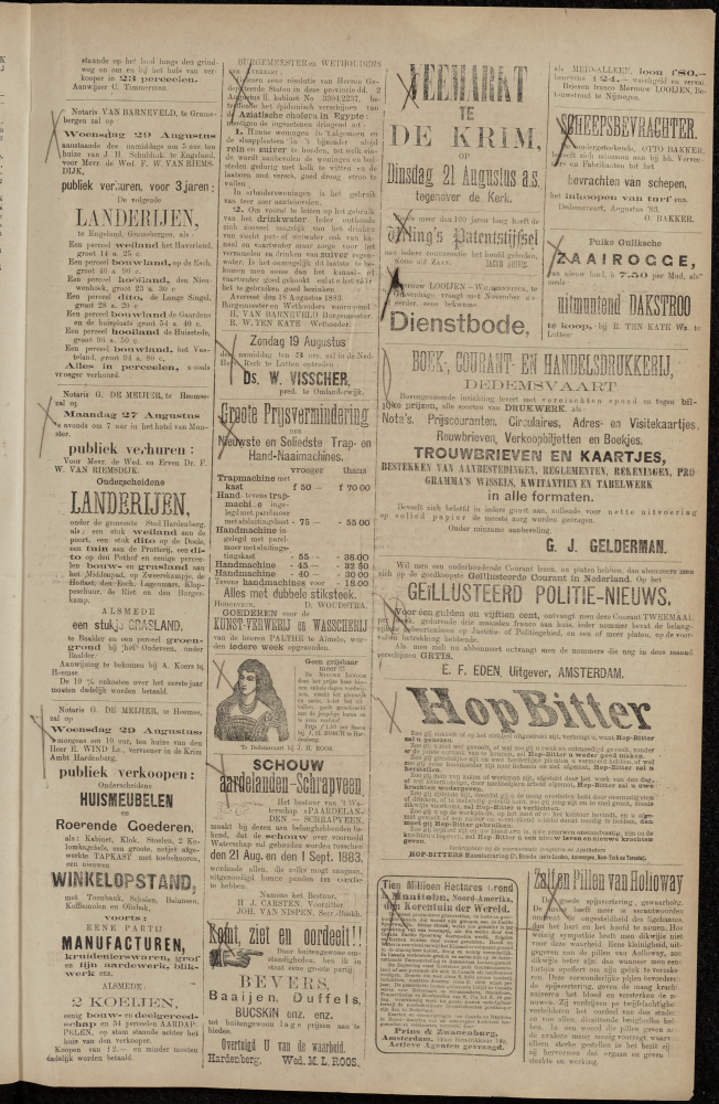 Bekijk detail van "Dedemsvaartsche Courant 18/8/1883 pagina 3 van 4<br xmlns:atlantis="urn:atlantis" />"